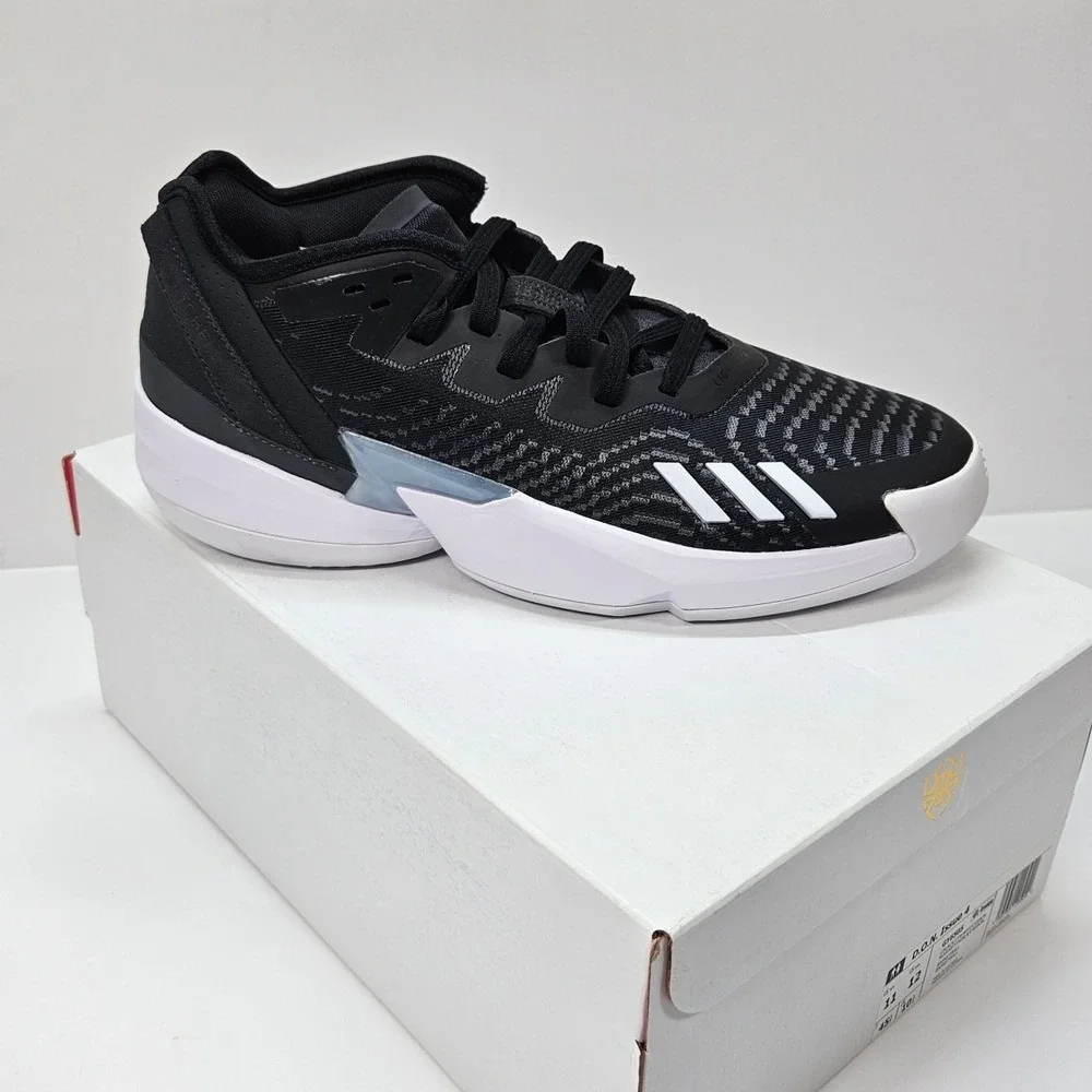 Adidas D.O.N. Issue 4 Basketball Shoes Men's‎ Size 11 Black White GY6505